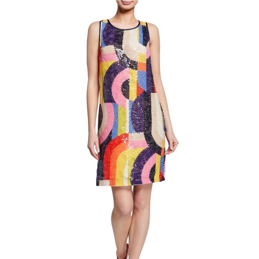 Trina Turk Multicolor Sequin Mini Dress
